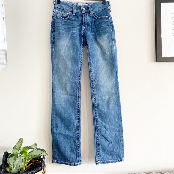 Ariat Denim - Ariat Real Rainstorm Straight Leg Jeans Size 25R